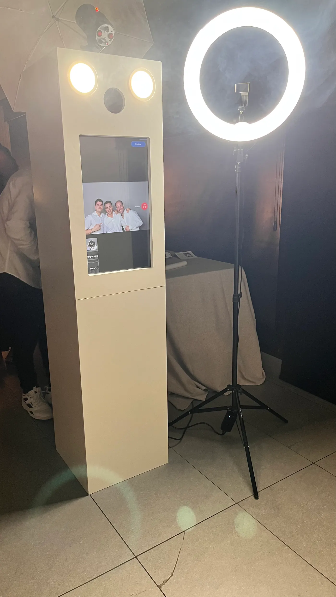 Fotomatón preparado para una boda en Eibar