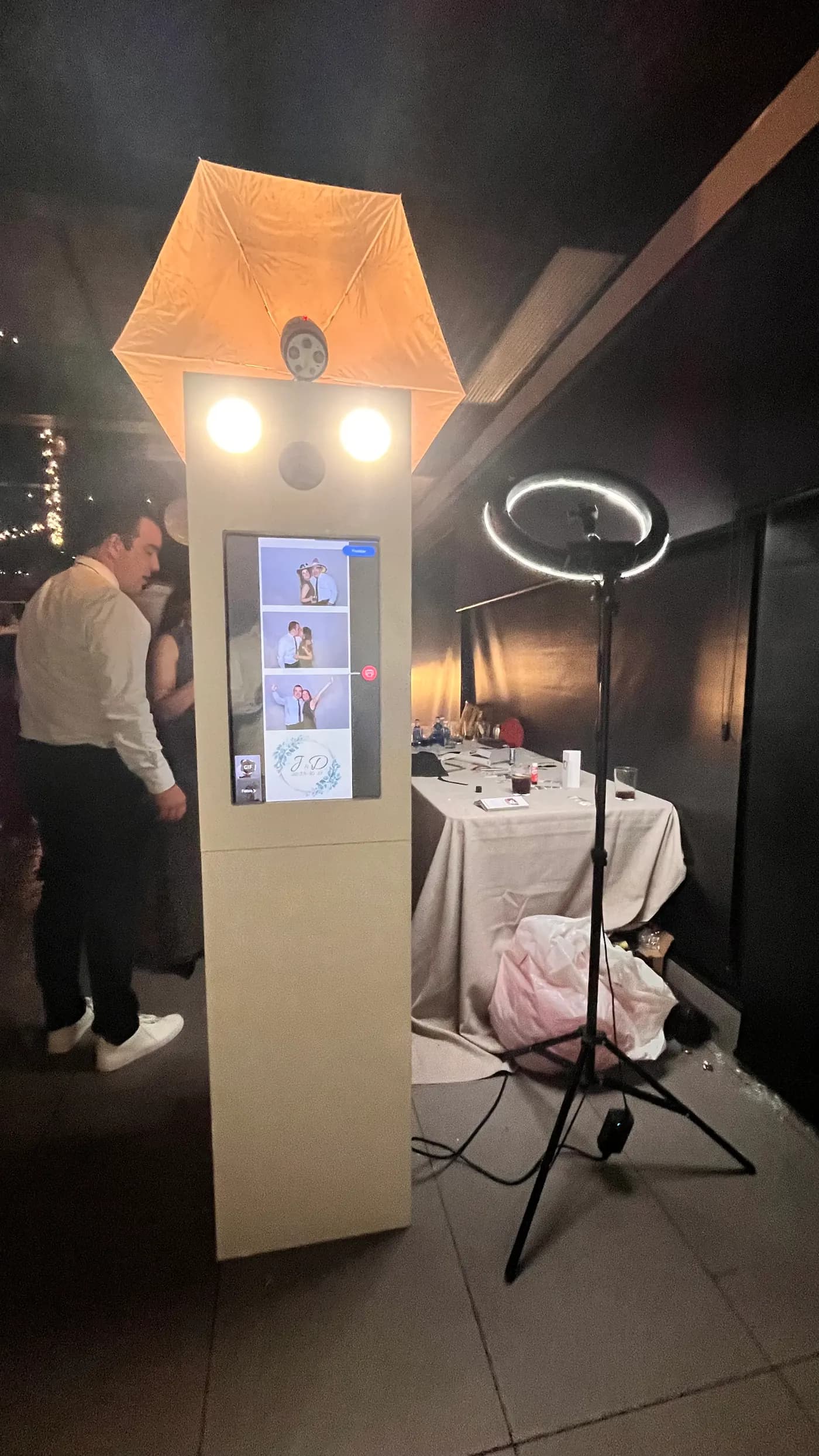 Fotomatón preparado para una boda en Andoain
