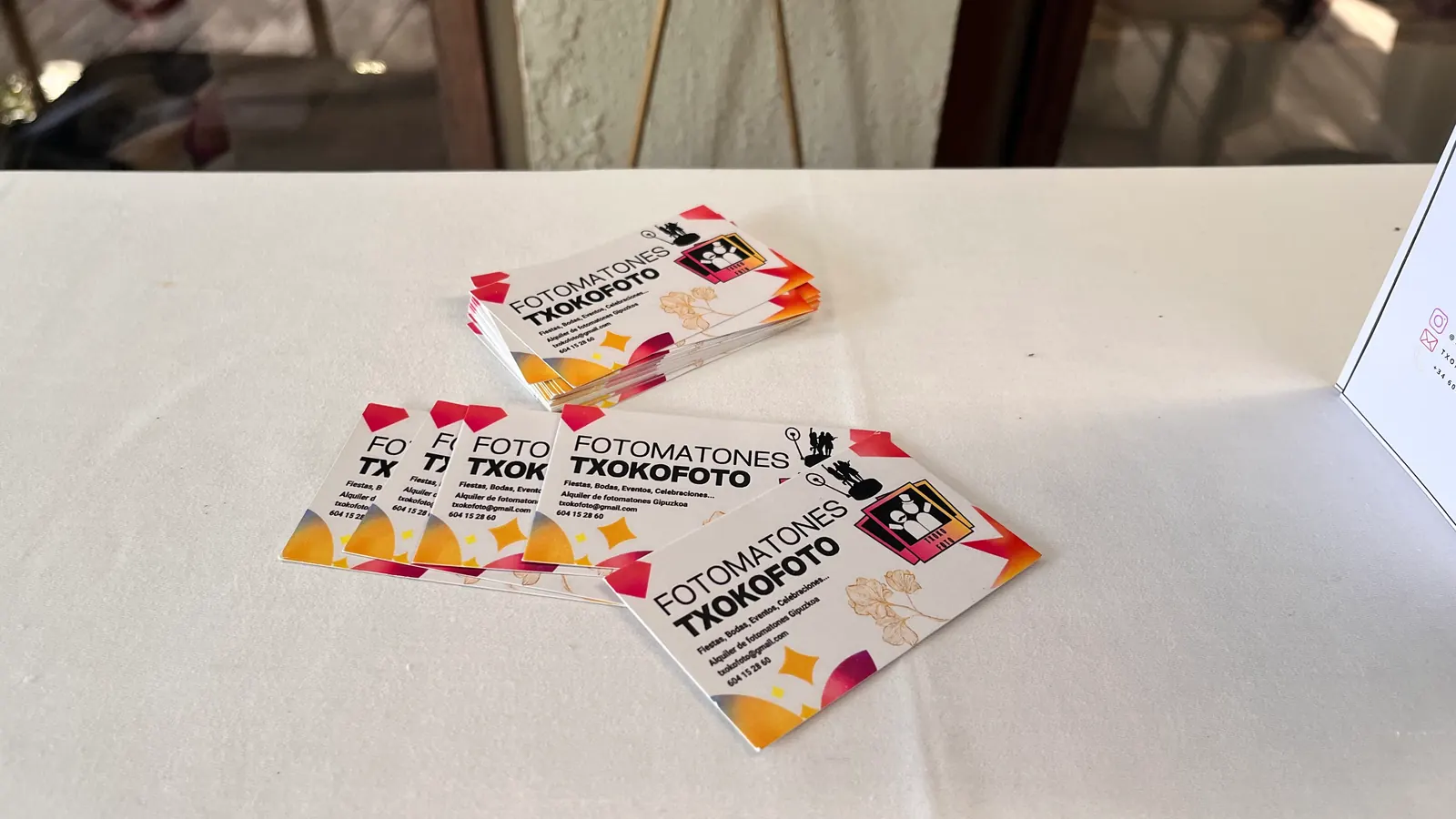 Material gráfico personalizado para un evento de empresa