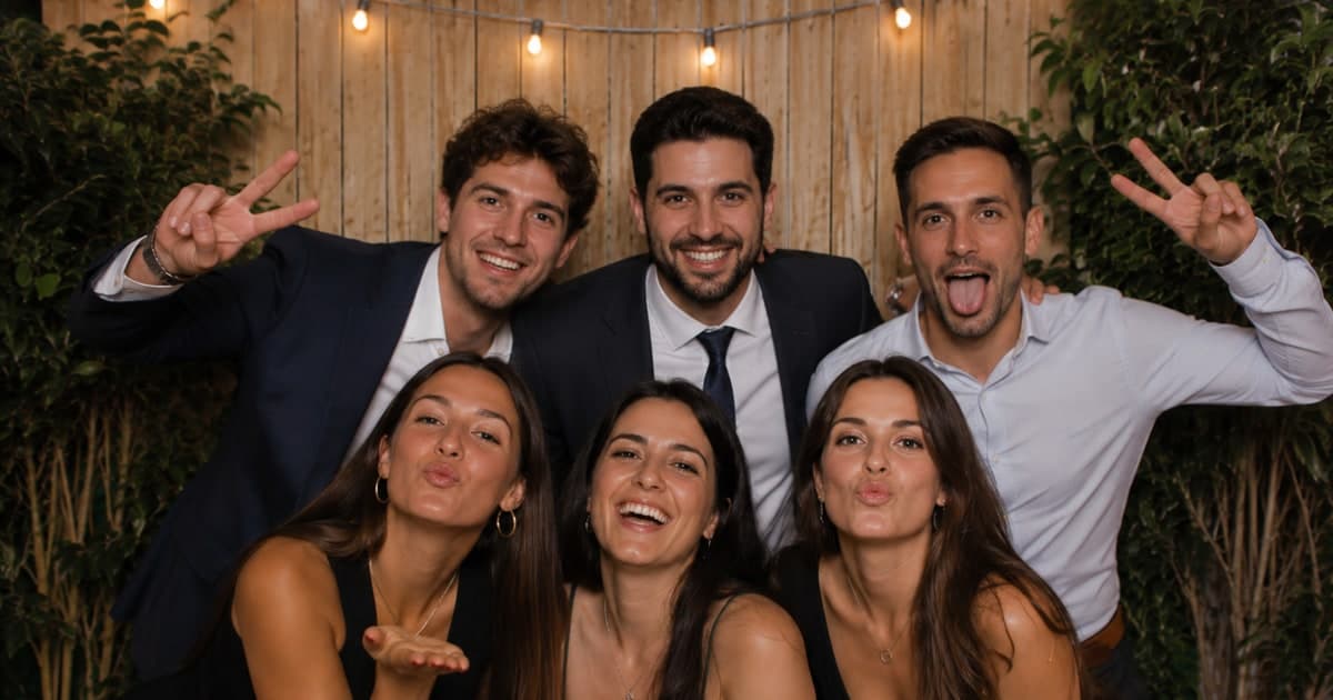 TxokoFoto photo booth at a wedding in the Basque Country