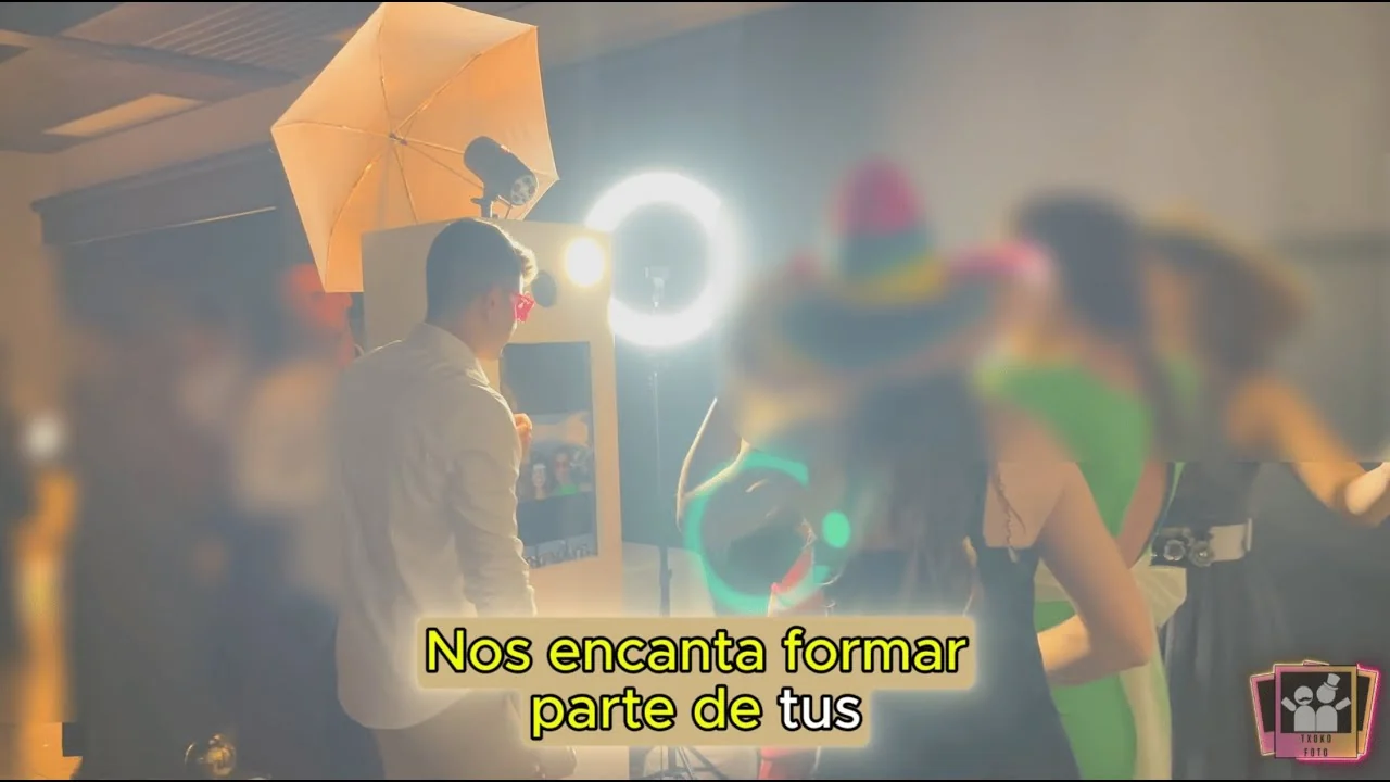 Celebración con el fotomatón de TxokoFoto